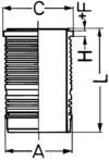 WILMINK GROUP Cilindra čaula WG1021765